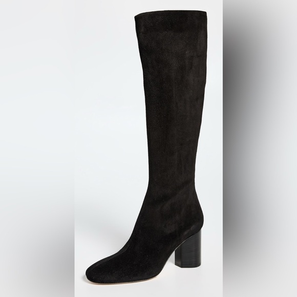 Aeyde ARIANA Black Suede KNEE HIGH Heeled Boots EU 39/ 9 $725 - Picture 6 of 15